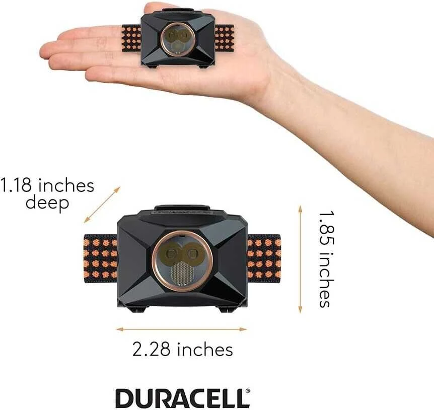 Duracell Led Headlamp 200 Lumens prožektorius ant galvos