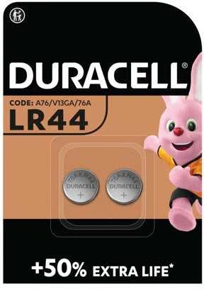 Duracell LR44 (A76, V13GA) 1,5 V šarminės baterijos, 2 vnt.