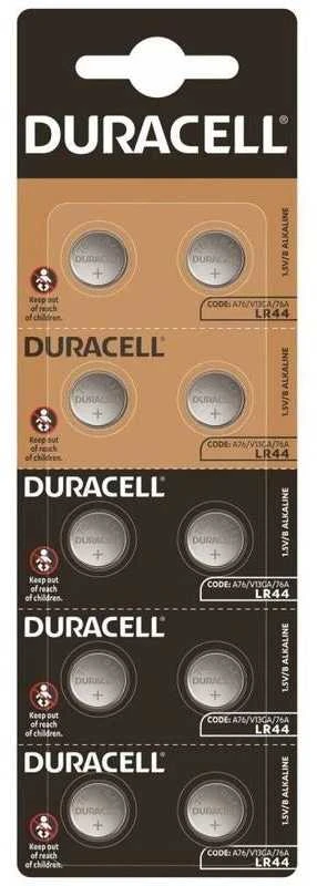 Duracell LR44 šarminės baterijos 10 vnt laikrodžiams ir žaislams