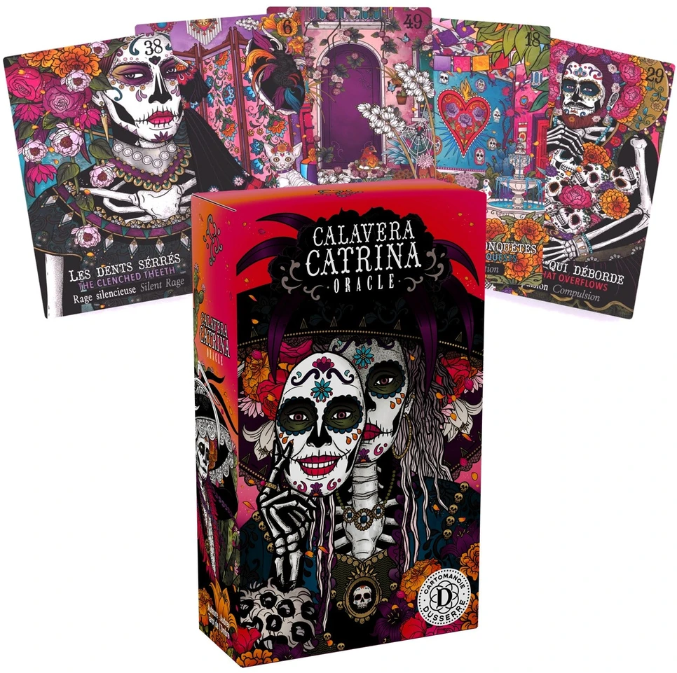 Dusserre Cartomancie Dusserre Calavera Catrina Oracle orakulo kaladė, 49 kortos
