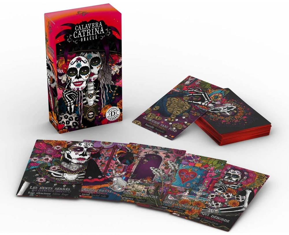 Dusserre Cartomancie Dusserre Calavera Catrina Oracle orakulo kaladė, 49 kortos