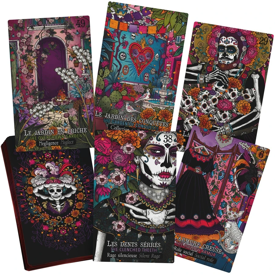 Dusserre Cartomancie Dusserre Calavera Catrina Oracle orakulo kaladė, 49 kortos