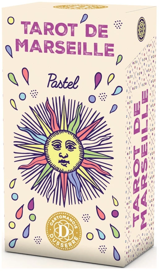 Dusserre Cartomancie Dusserre Tarot de Marseille Pastel taro kaladė, 80 kortų