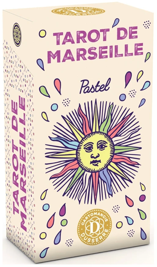 Dusserre Cartomancie Dusserre Tarot de Marseille Pastel taro kaladė, 80 kortų