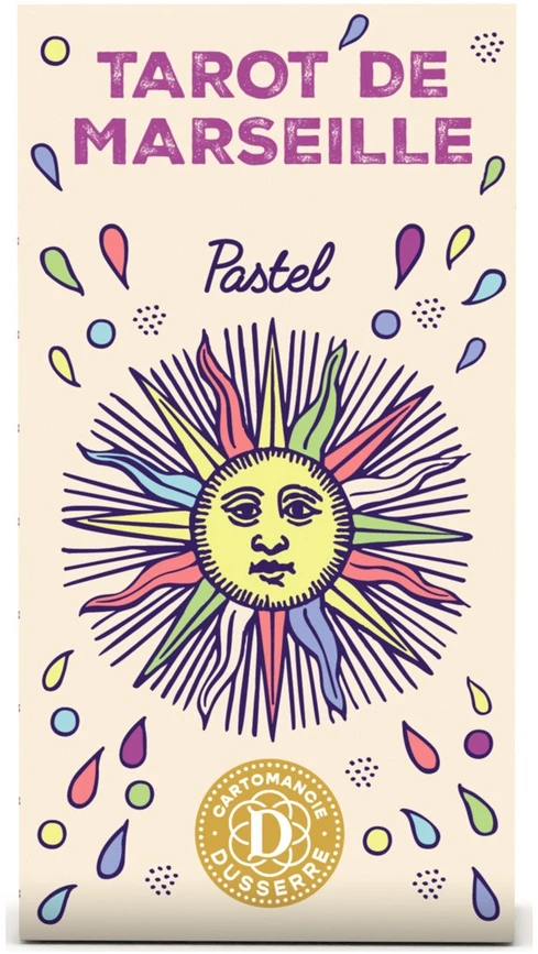 Dusserre Cartomancie Dusserre Tarot de Marseille Pastel taro kaladė, 80 kortų