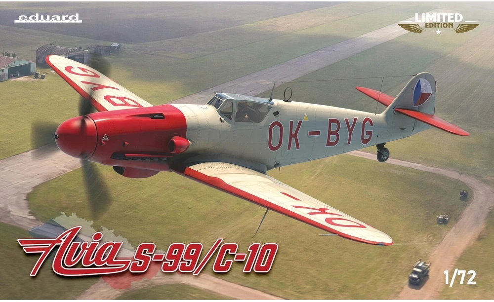 Eduard Avia S-99/C-10 (Bf 109) plastikinis lėktuvo modelis 1:72, ribotas