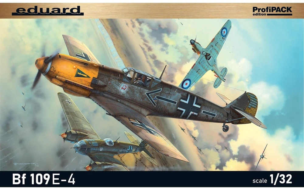 Eduard Messerschmitt Bf 109E-4 plastikinis lėktuvo modelis 1/32
