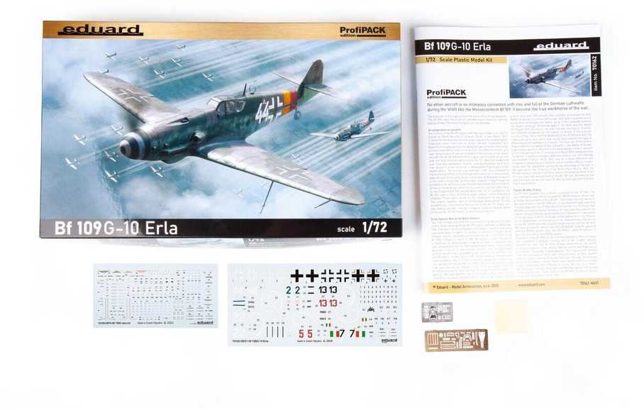 Eduard Messerschmitt Bf 109G-10 Erla ProfiPACK 1/72 plastikinis modelis