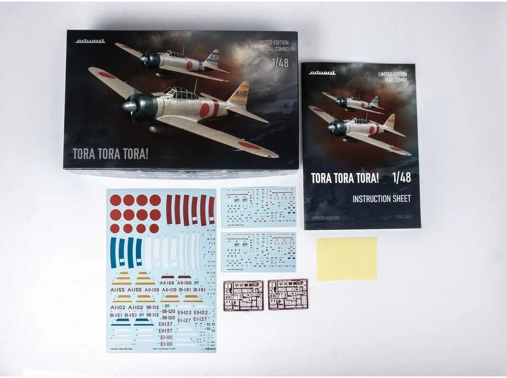 Eduard TORA TORA TORA! ribotas leidimas Dual Combo Mitsubishi A6M Zero 1/48