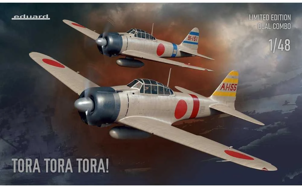 Eduard TORA TORA TORA! ribotas leidimas Dual Combo Mitsubishi A6M Zero 1/48