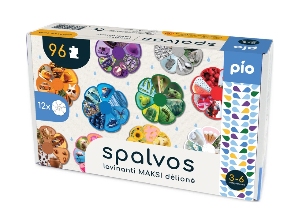 PIO Kita Žaidimas - dėlionė Spalvos, 60129