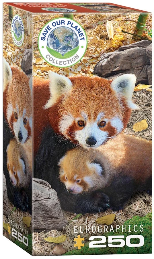 Ekologiška dėlionė „Raudonoji panda“ 250 detalių, 33x48 cm (Eurographics)