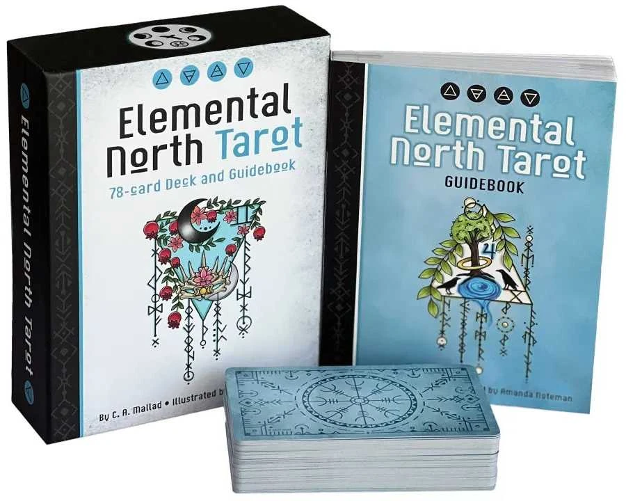 Us Games Systems Taro kortų rinkinys - Elemental North Taro Kortos 78 Kortos su Gido Knyga