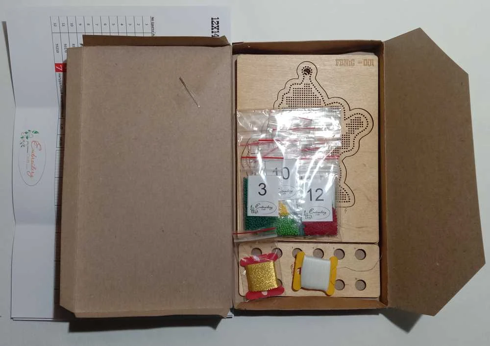 Embroidery Craft Siuvinėjimo rinkinys su karoliukais „Sniegena“ – rankdarbiams, dovanai