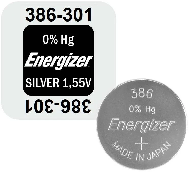 Baterija - Energizer 386 301 Sidabro Oksidas 1.55V 10 Vnt.