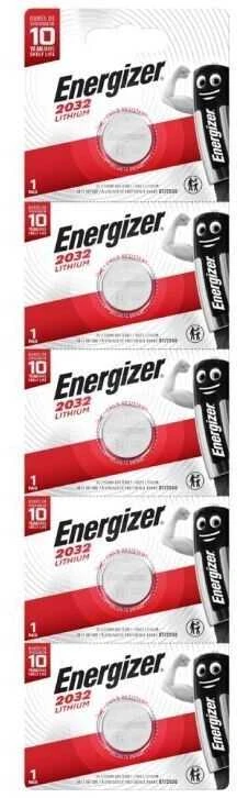 Baterija - Energizer CR2032 3V Ličio Monetų Elementas, 5 Vnt.