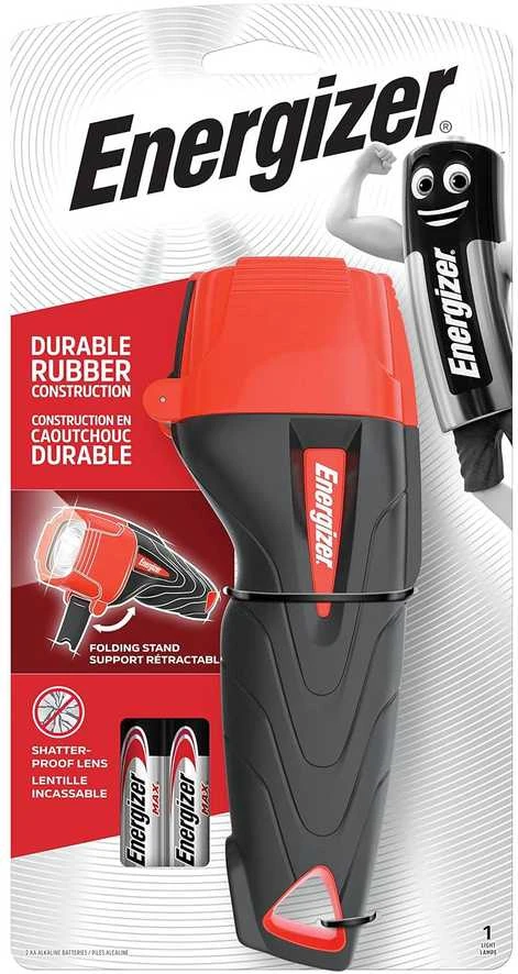 Energizer Durable Rubber LED guminis kompaktiškas žibintuvėlis 60 lm