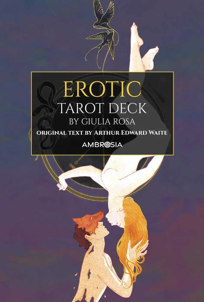 Taro Kortos - Erotinės Taro Kortos Ambrosia 78 Kortų Vadovas 120x65mm