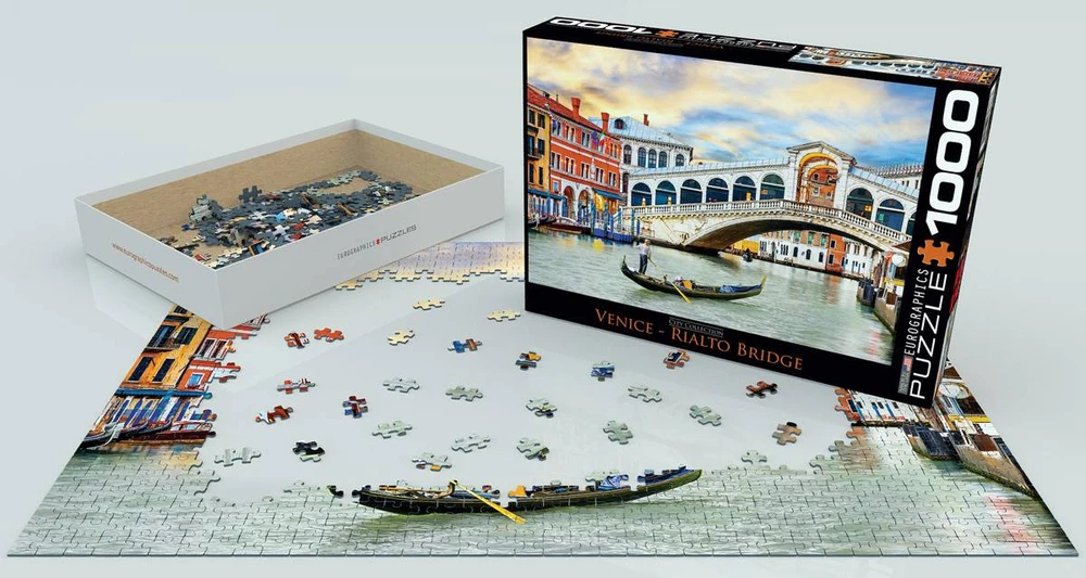 Eurographics 1000 dalių dėlionė „Venecija – Rialto tiltas“ 67×49 cm
