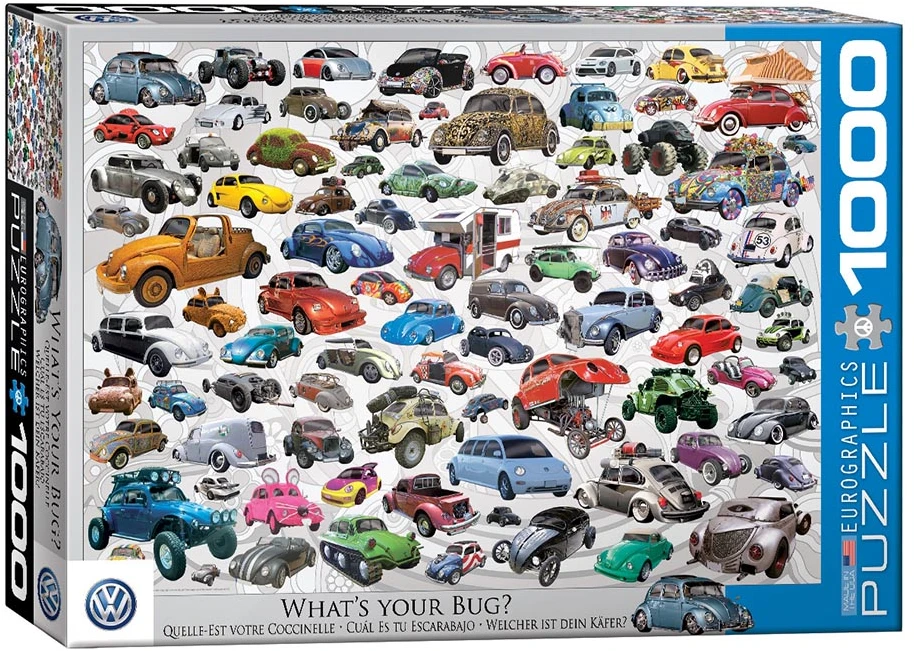 Eurographics 1000 detalių dėlionė „Kuris tavo vabalas?“ 67×49 cm – iššūkis suaugusiems