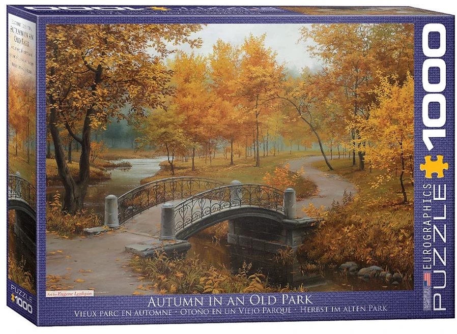 Eurographics 1000 detalių dėlionė „Ruduo sename parke“ 67×49 cm – suaugusiems ir šeimai