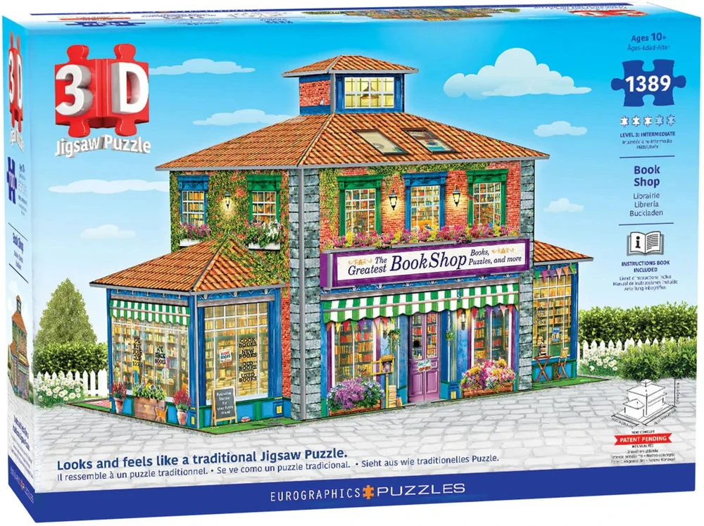 Eurographics 3D knygyno dėlionė 1389 det. – įspūdingas iššūkis knygų mylėtojams