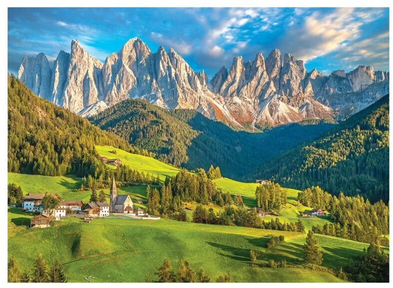 Eurographics Alpių Dolomitų dėlionė 1000 detalių – premium kokybė, Smart-Cut™