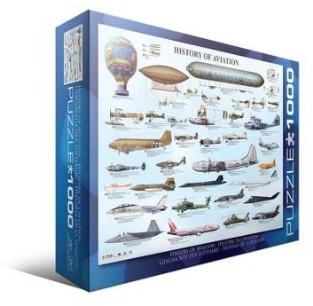 Eurographics Dėlionė 1000 vnt. - Aviacijos istorija