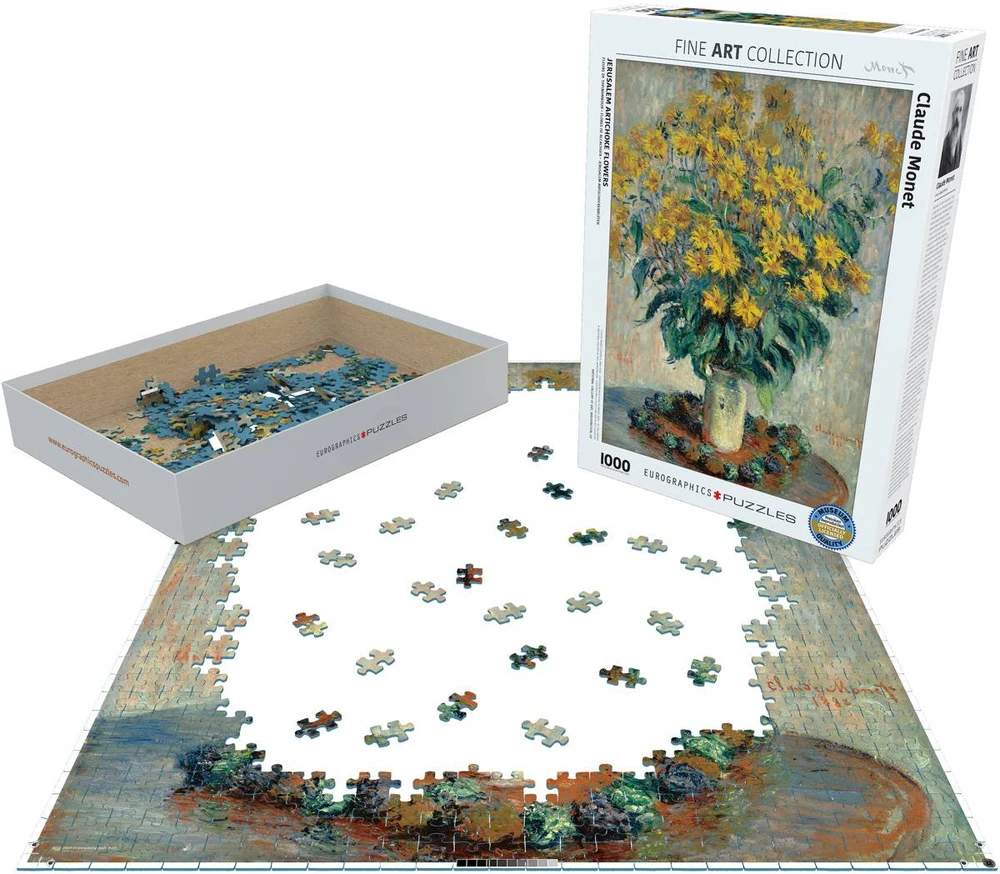 Eurographics Claude Monet „Artišokų puokštė“ 1000 dalių ekologiška dėlionė
