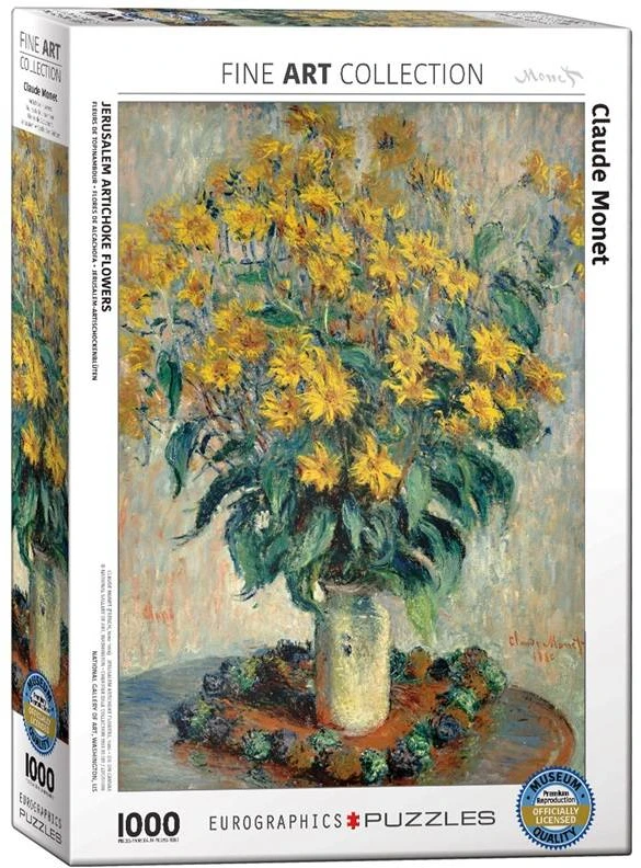 Eurographics Claude Monet „Artišokų puokštė“ 1000 dalių ekologiška dėlionė