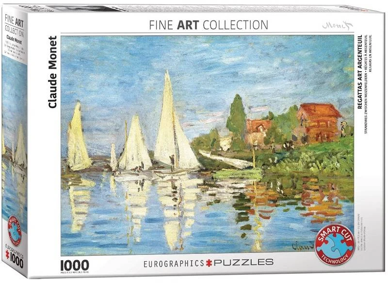 Eurographics Claude Monet „Regata Argenteuil“ 1000 detalių dėlionė – meno gurmanams