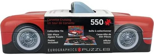 Eurographics Corvette Cruising 550 dalių dėlionė metalinėje dėžutėje su plakatu