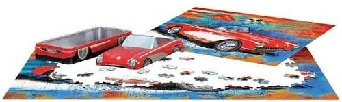 Eurographics Corvette Cruising 550 dalių dėlionė metalinėje dėžutėje su plakatu