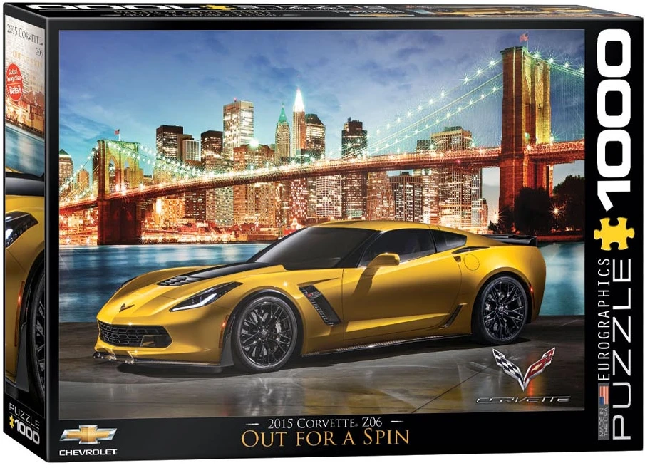 Eurographics Corvette Z06 1000 dalių dėlionė – aukštos kokybės, ekologiška