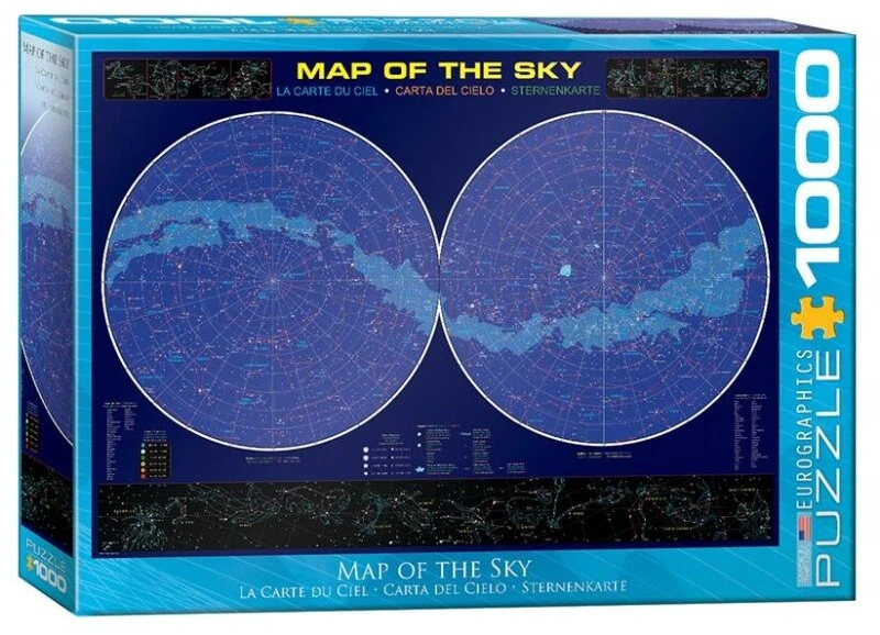 Eurographics Edukacinė dėlionė „Žvaigždėlapis“ 1000 detalių 50x70 cm 8+