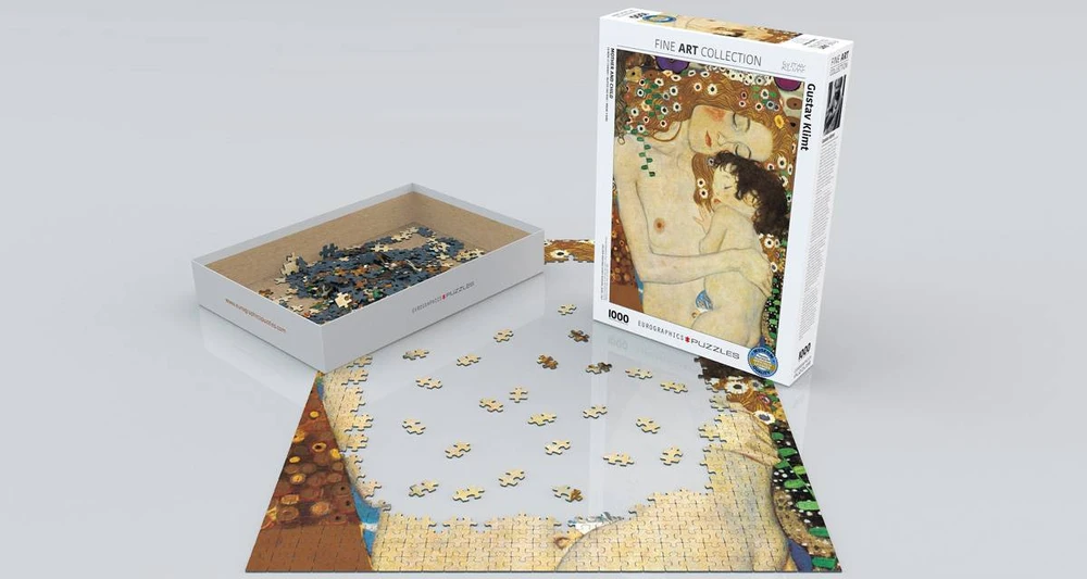 Eurographics Gustav Klimt „Motina ir vaikas“ 1000 detalių dėlionė 50×70 cm