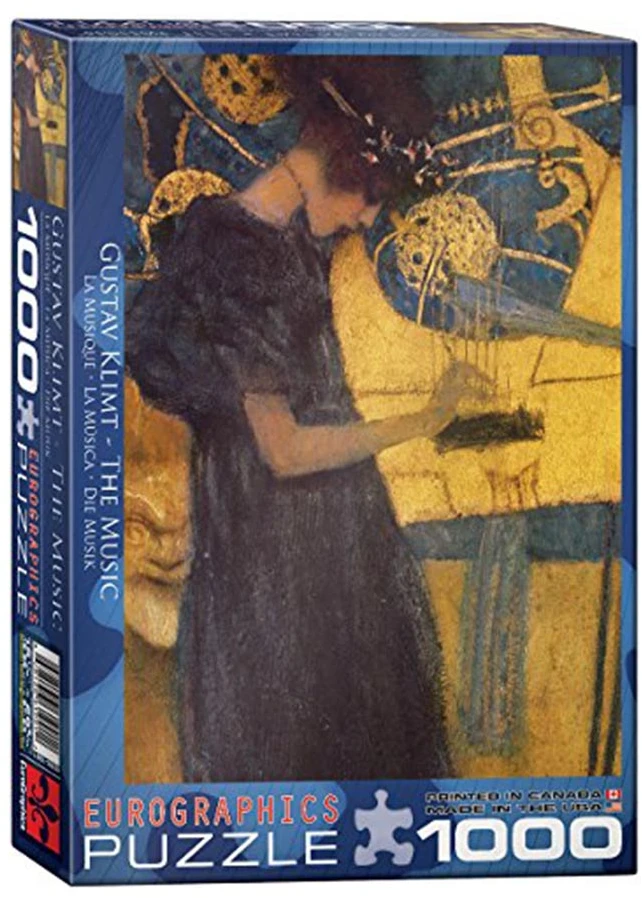Eurographics Gustav Klimt „Muzika“ 1000 detalių dėlionė – klasikinio meno gerbėjams