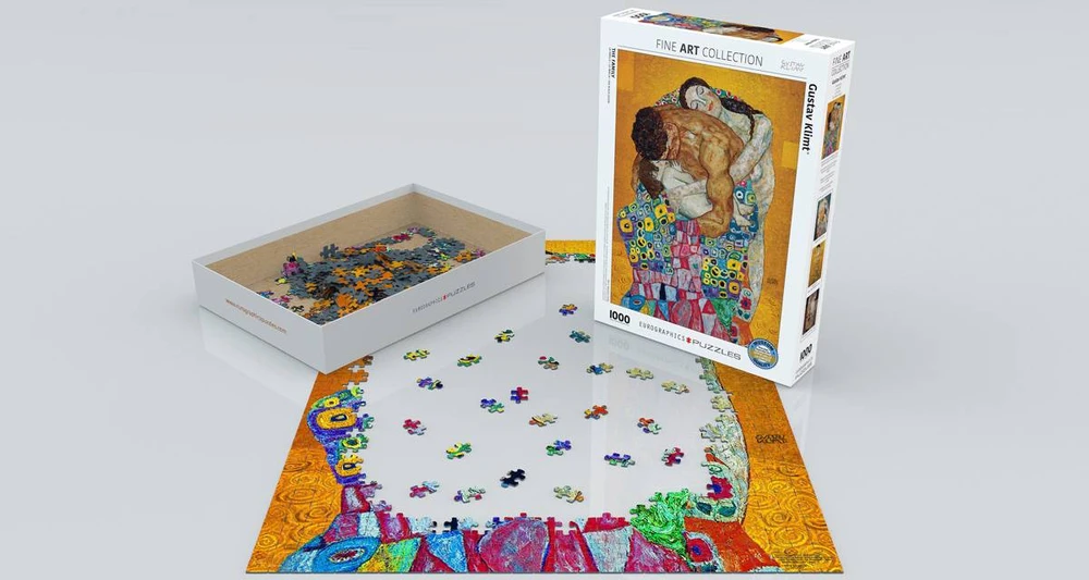 Eurographics Gustav Klimt „Šeima“ – 1000 detalių meninė dėlionė suaugusiems