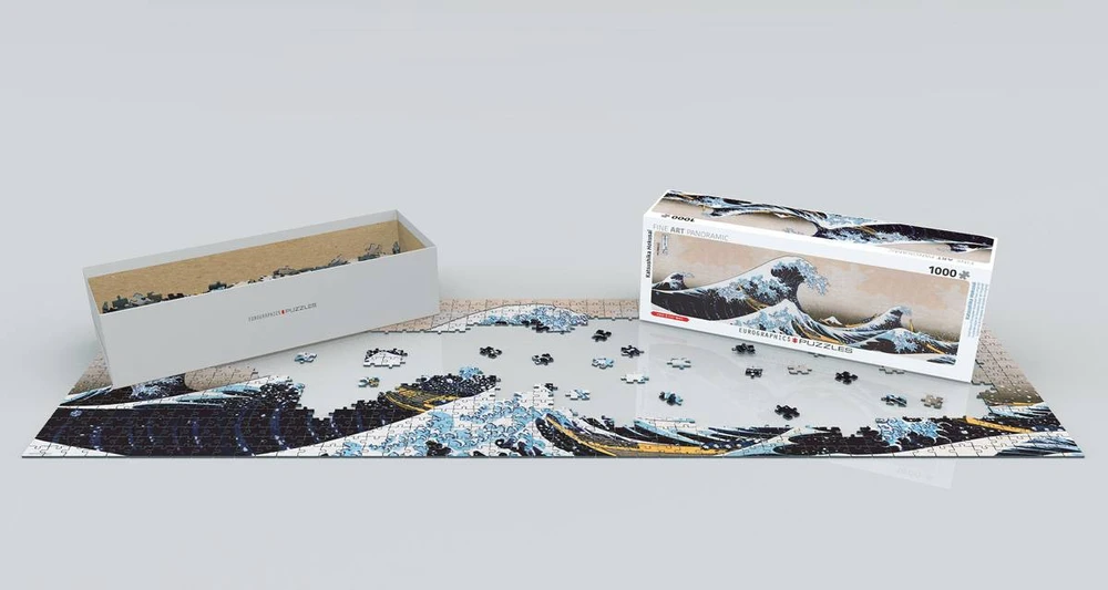 Eurographics Hokusai „Didžioji Kanagavos banga“ panoraminė dėlionė 1000 dalių