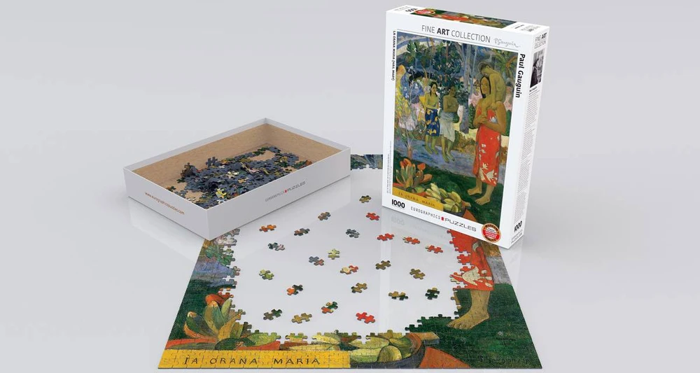 Eurographics Įspūdinga Paul Gauguin „La Orana Maria“ dėlionė 1000 detalių