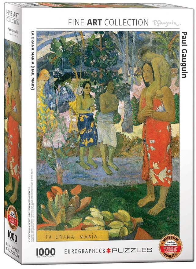 Eurographics Įspūdinga Paul Gauguin „La Orana Maria“ dėlionė 1000 detalių