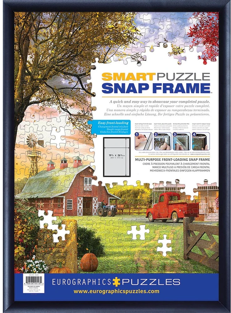 Eurographics Juodas aliuminio rėmas dėlionėms 67x49 cm, 1000 det., SNAP