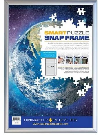Eurographics Juodas aliuminis SNAP rėmelis 1000 det. dėlionei 67x49 cm, su apsaugine plėvele