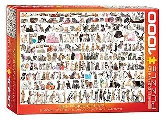 Eurographics Kačiukai dėlionė 1000 detalių 50x70 cm suaugusiems
