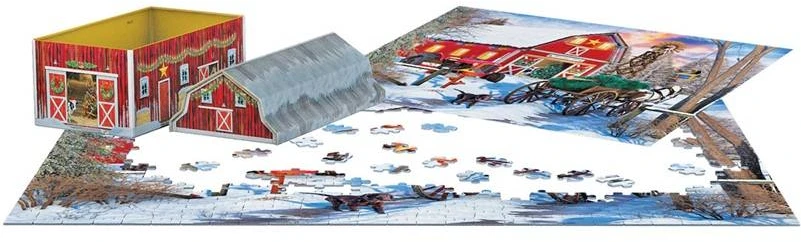 Eurographics Kalėdinio tvarto dėlionė 550 dalių metalinėje skardinėje – dovana