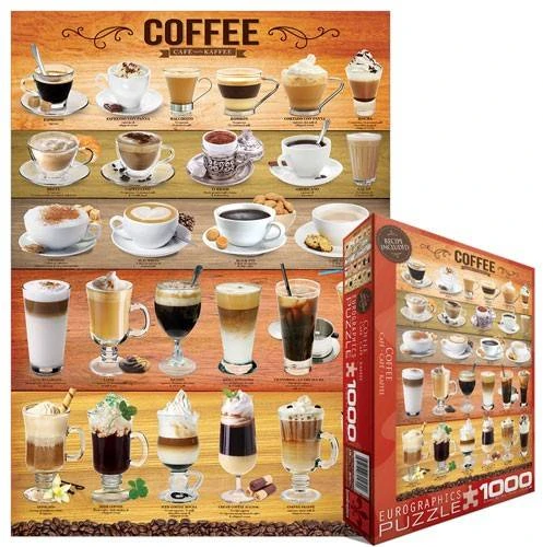 Eurographics Kavos gėrimų dėlionė 1000 detalių 50x70 cm – gurmanams