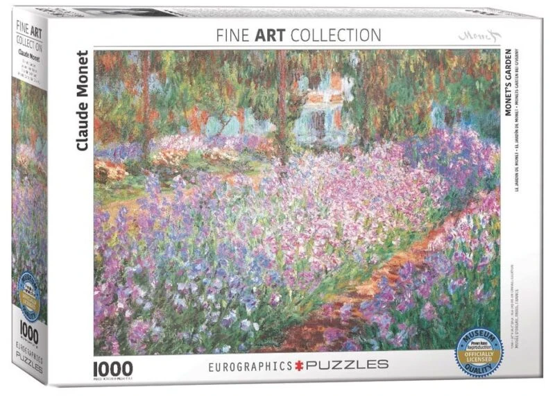 Eurographics Klodo Monė „Sodas Giverny“ 1000 dalių dėlionė – premium kokybė
