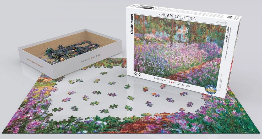 Eurographics Klodo Monė „Sodas Giverny“ 1000 dalių dėlionė – premium kokybė