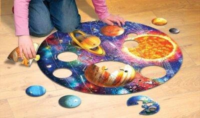 Eurographics Kosmoso milžiniška grindų dėlionė vaikams 58 det., 71x71 cm