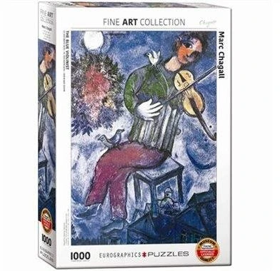 Eurographics Marc Chagall „Mėlynasis smuikininkas“ 1000 dalių dėlionė 50x70 cm